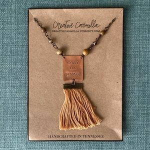 Handcrafted Tassel Necklace- Last one✨